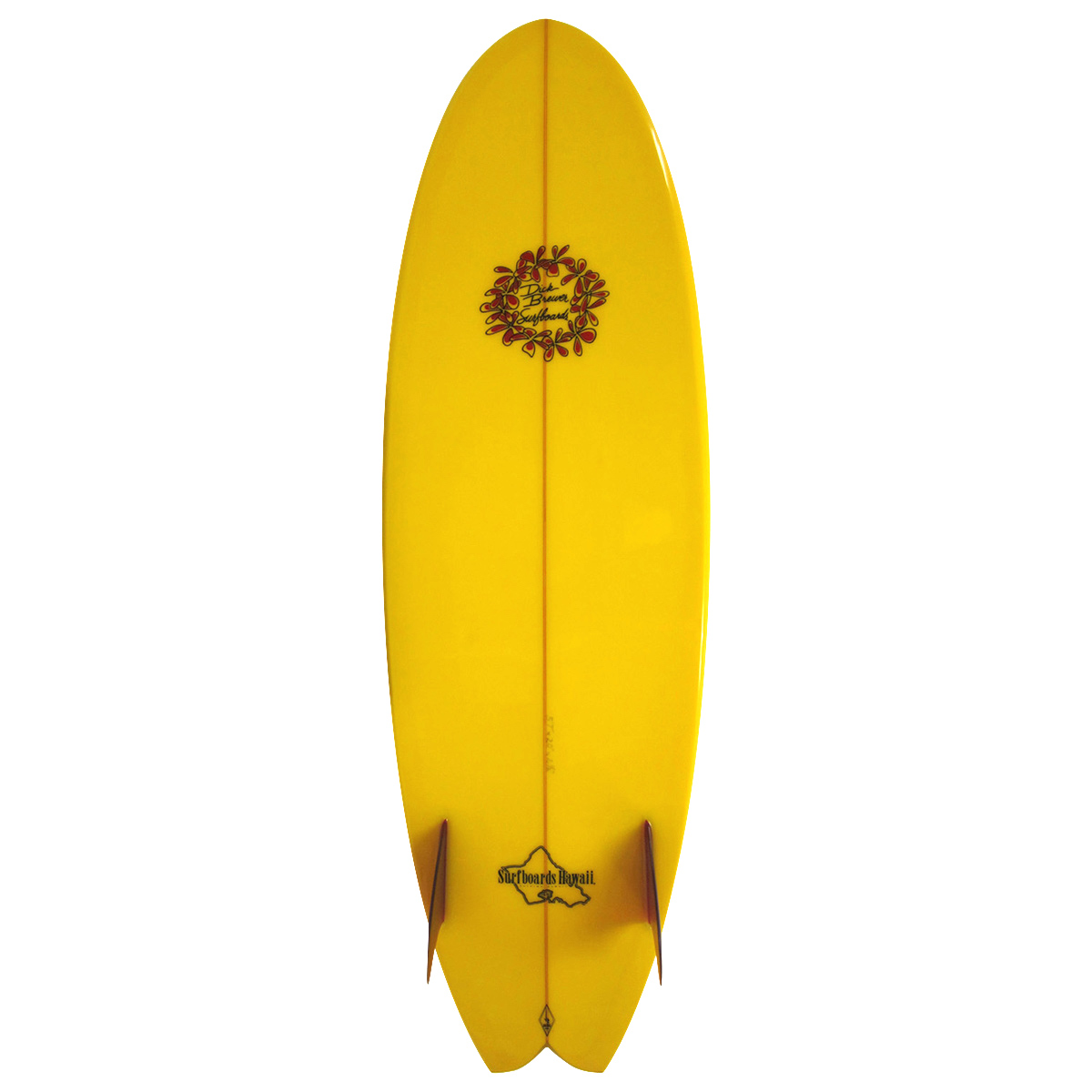 DICK BREWER x SURFBOARDS HAWAII / TWIN FISH 5`7 Shaped By Dick Brewer   Glass By Jack Reeves 