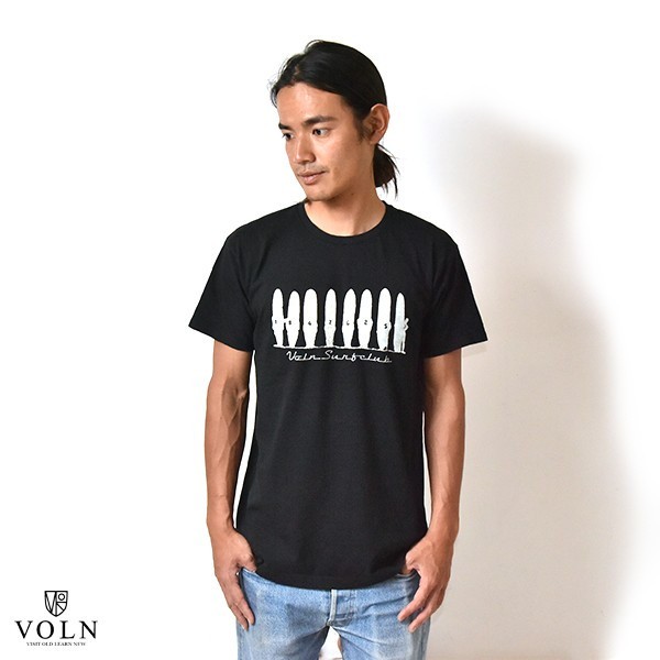 【60% OFF】VOLN/VOLN's surfclub Tee /MADE IN JAPAN/BLACK
