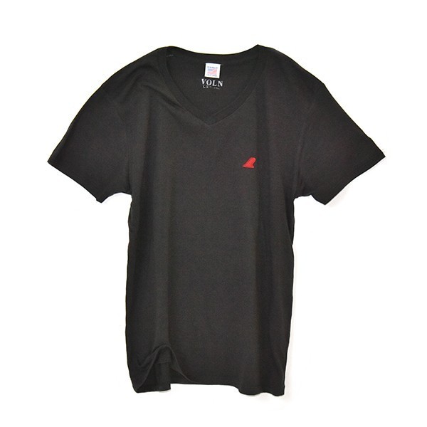 VOLN/RedFin /V Neck Tee /Black