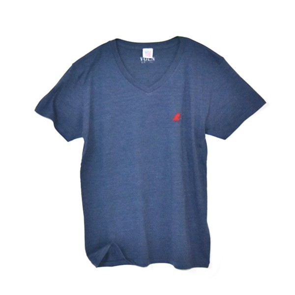 VOLN/RedFin /V Neck Tee /Heather Navy