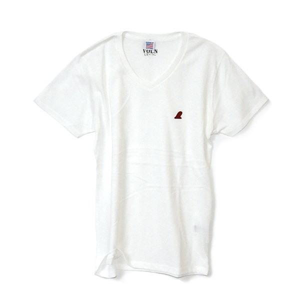 VOLN/RedFin /V Neck Tee /WHITE