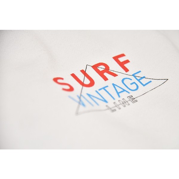 【50% OFF】VOLN/SURF VINTAGE LINE Crew Sweat / WHITE ボルン サーフ ヴィンテージ ライン スウェット ホワイト 長袖