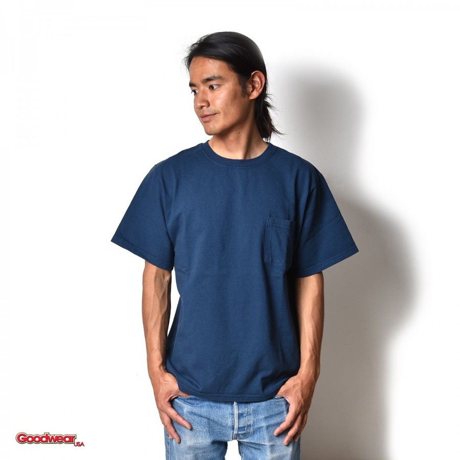 ＜SALE 50%OFF＞ GOOD WEAR / POCKET T-SHIRT / NAVY