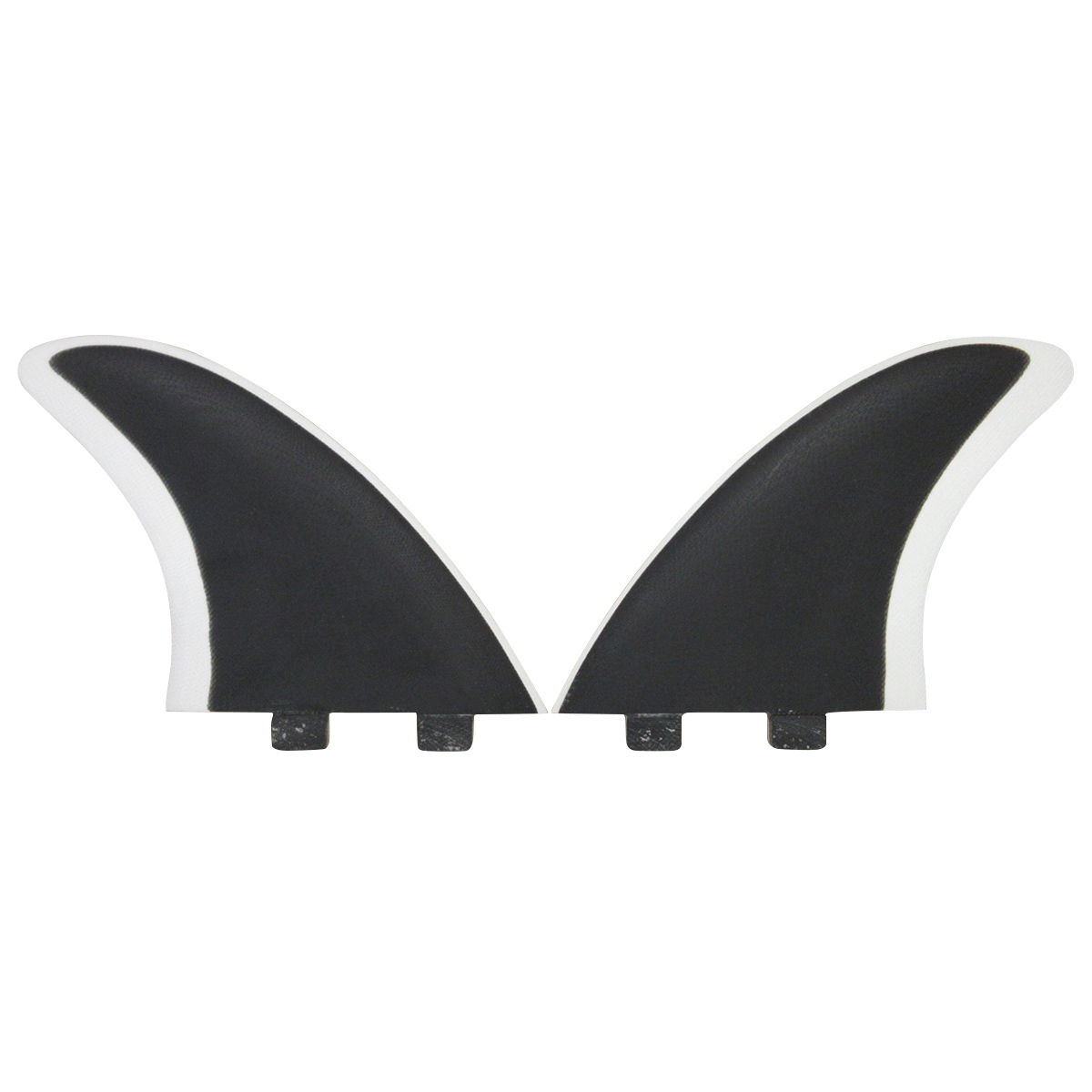 CRAFTSMAN FIN クラフトマン Twin Fin #1 FCS キール ツイン フィン VOLAN BLACK/WHITE レトロ フィッシュ ブラック ヴォラン サーフィン 2本set