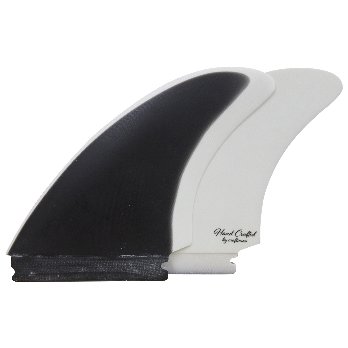 CRAFTSMAN FIN クラフトマン Twin Fin #1 FUTURES. FIN キール ツイン フィン VOLAN BLACK/WHITE レトロ フィッシュ ブラック ヴォラン サーフィン 2本set