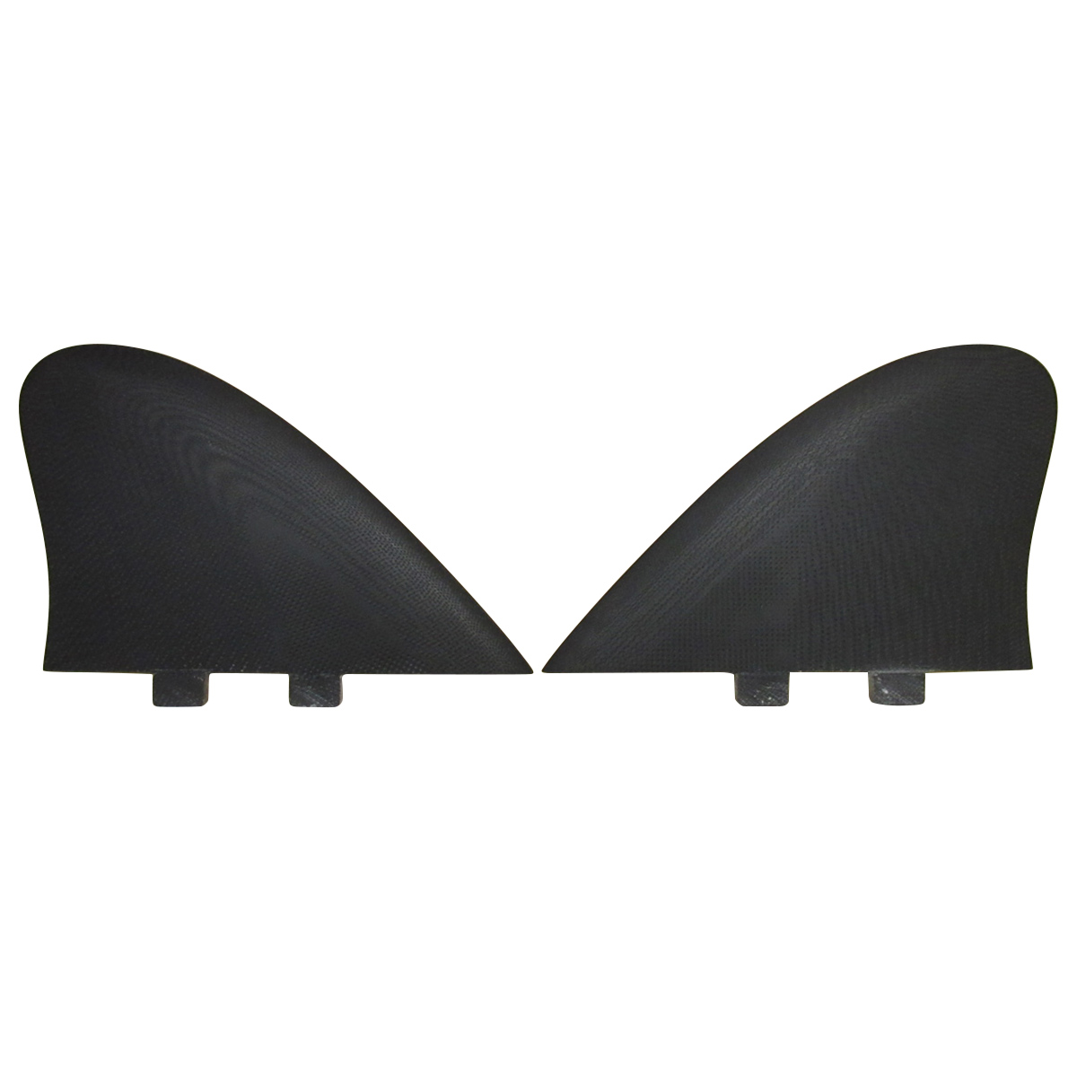 【SALE】CRAFTSMAN FIN クラフトマン Twin Fin #2 FCS レトロ キール ツイン フィン VOLAN DARK BLACK フィッシュ ブラック ヴォラン サーフィン 2本set
