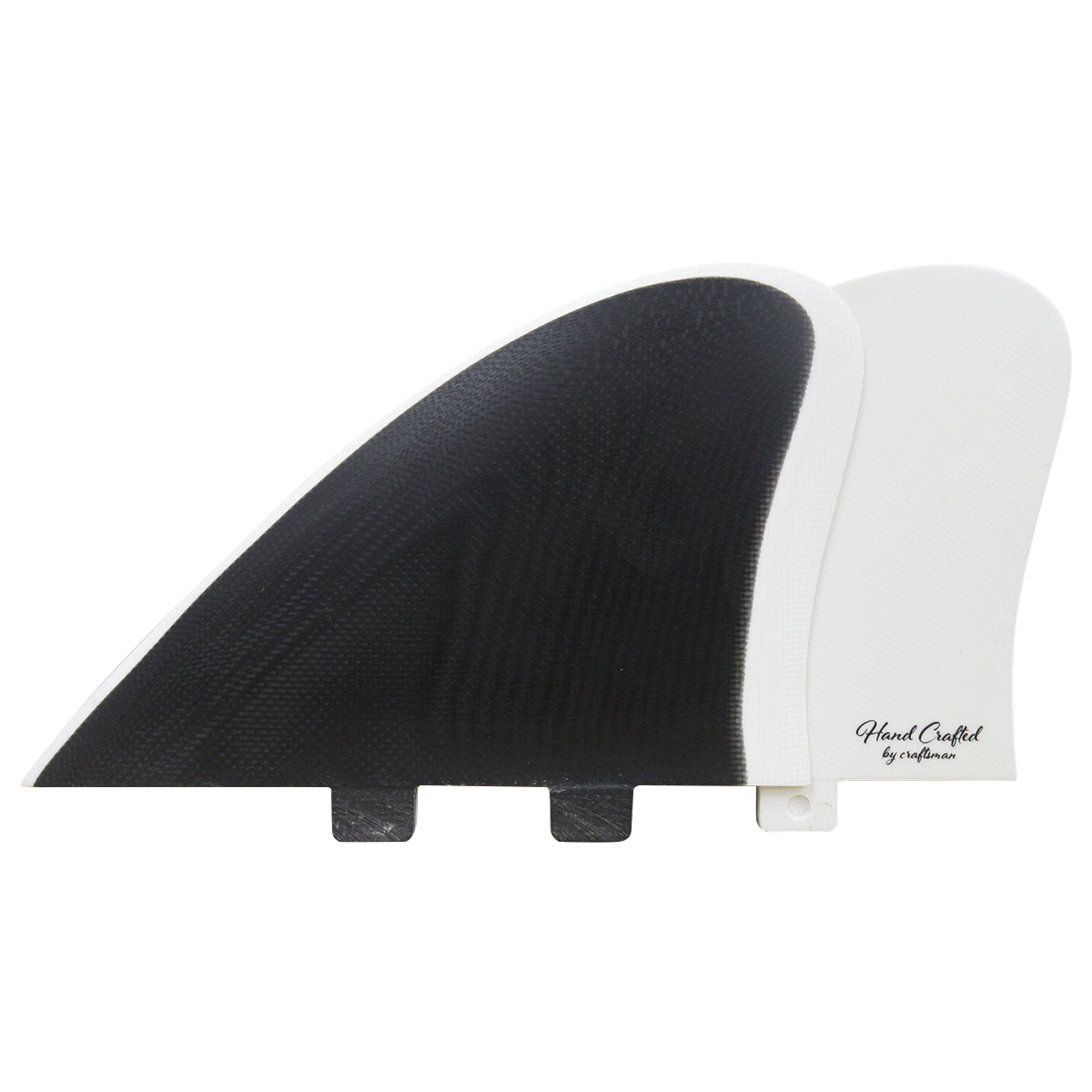 CRAFTSMAN FIN クラフトマン Twin Fin #2 FCS レトロ キール ツイン フィン VOLAN BLACK/WHITE フィッシュ ブラック ヴォラン サーフィン 2本set