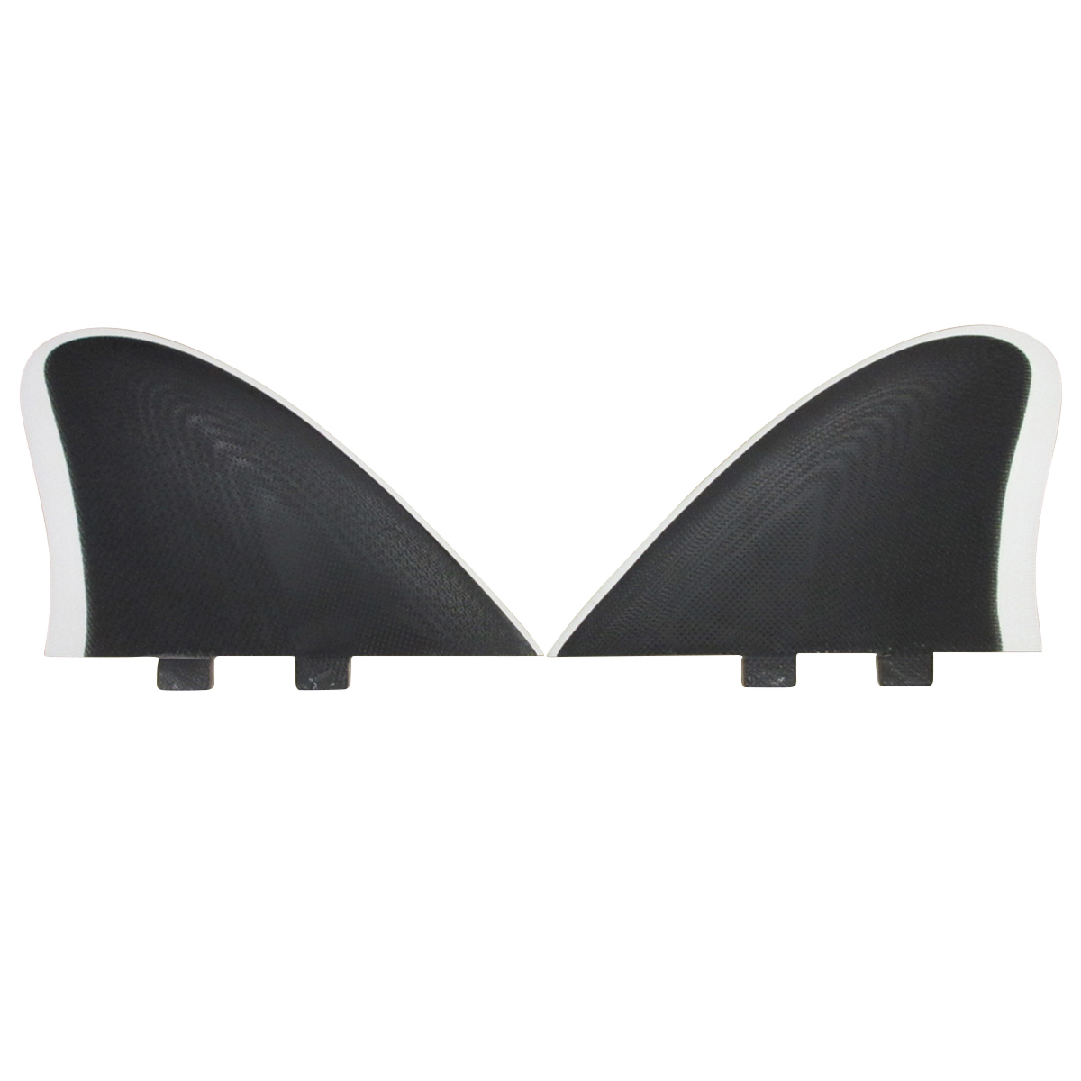 CRAFTSMAN FIN クラフトマン Twin Fin #2 FCS レトロ キール ツイン フィン VOLAN BLACK/WHITE フィッシュ ブラック ヴォラン サーフィン 2本set