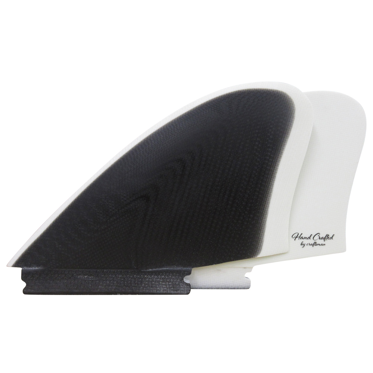 CRAFTSMAN FIN クラフトマン Twin Fin #2 Futures. Fin レトロ キール ツイン フィン VOLAN BLACK/WHITE フィッシュ ブラック ヴォラン サーフィン 2本set