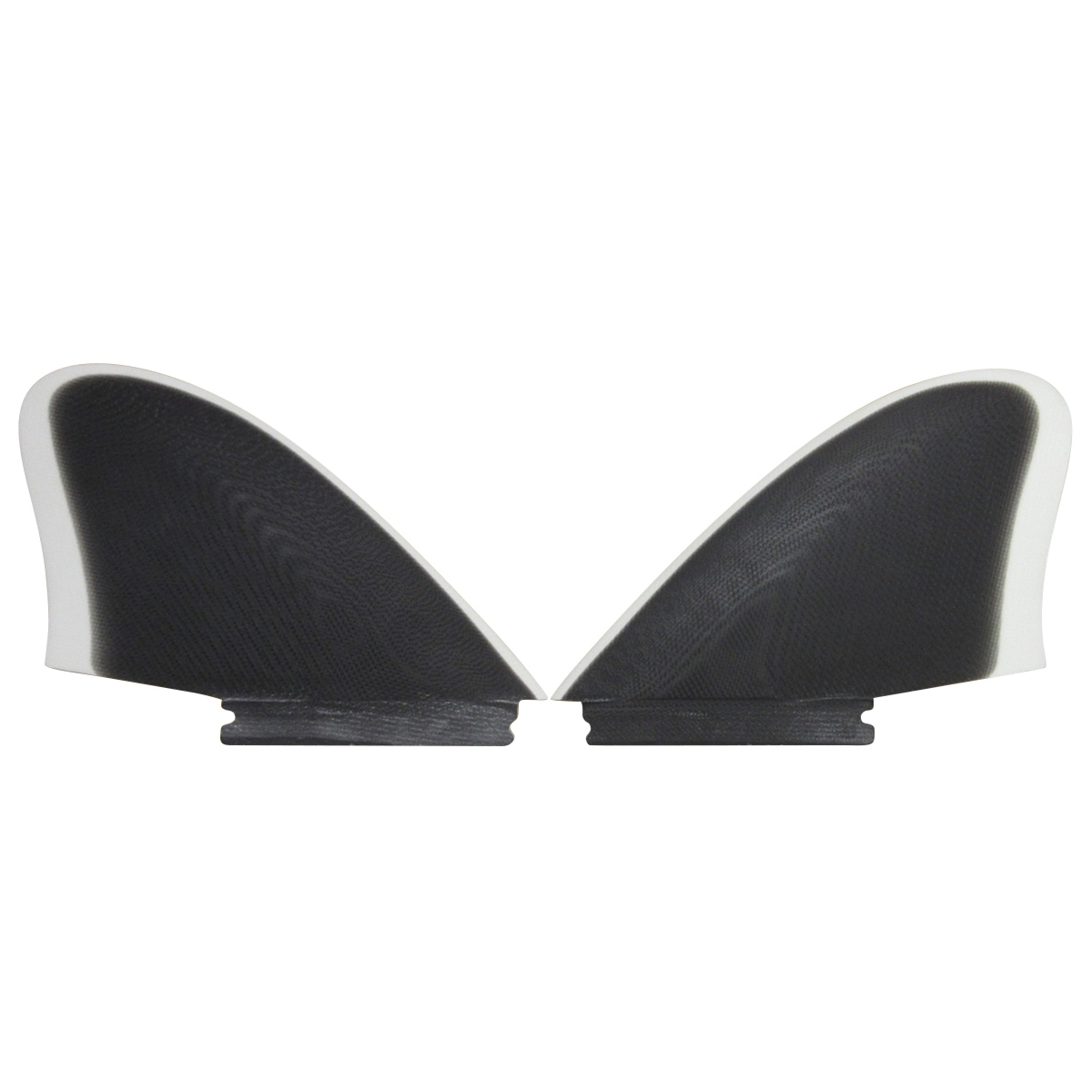 【SALE】CRAFTSMAN FIN クラフトマン Twin Fin #2 Futures. Fin レトロ キール ツイン フィン VOLAN BLACK/WHITE フィッシュ ブラック ヴォラン サーフィン 2本set
