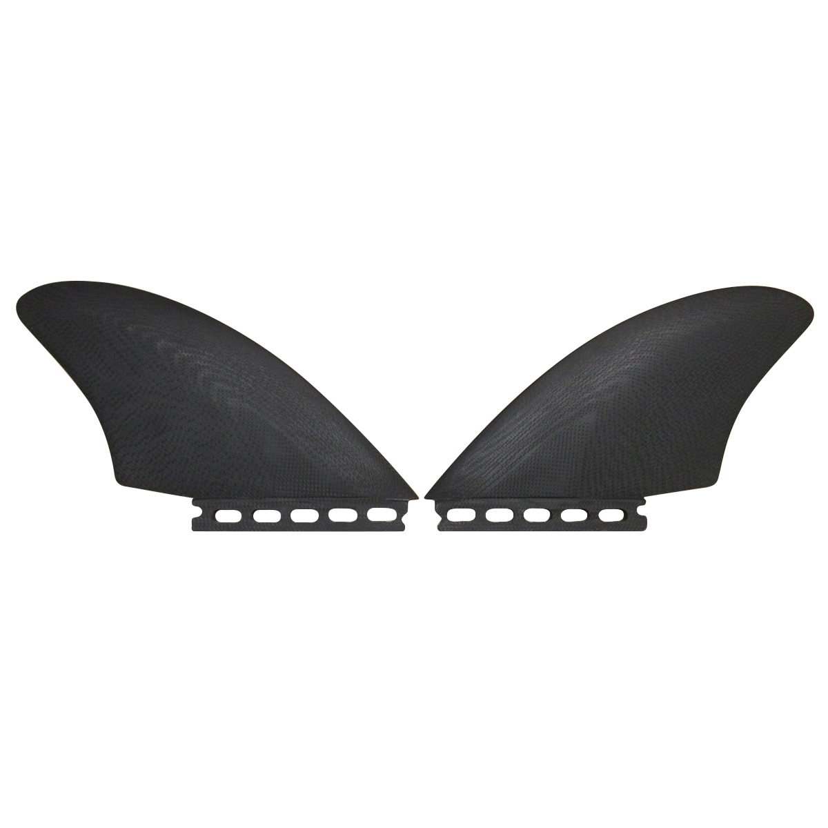 【SALE】CRAFTSMAN FIN クラフトマン Twin Fin #4 Futures. Fin レトロ キール ツイン フィン VOLAN DARK BLACK フィッシュ ブラック ヴォラン サーフィン 2本set