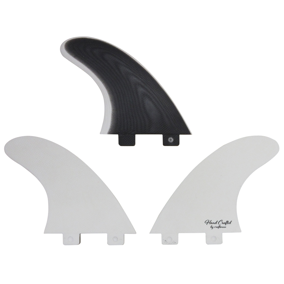 CRAFTSMAN FIN クラフトマン G5 Tri Fin FCS トライフィン VOLAN BLACK/WHITE オルタナティブ ショートボード ミッドレングス ヴォラン サーフィン 3本SET