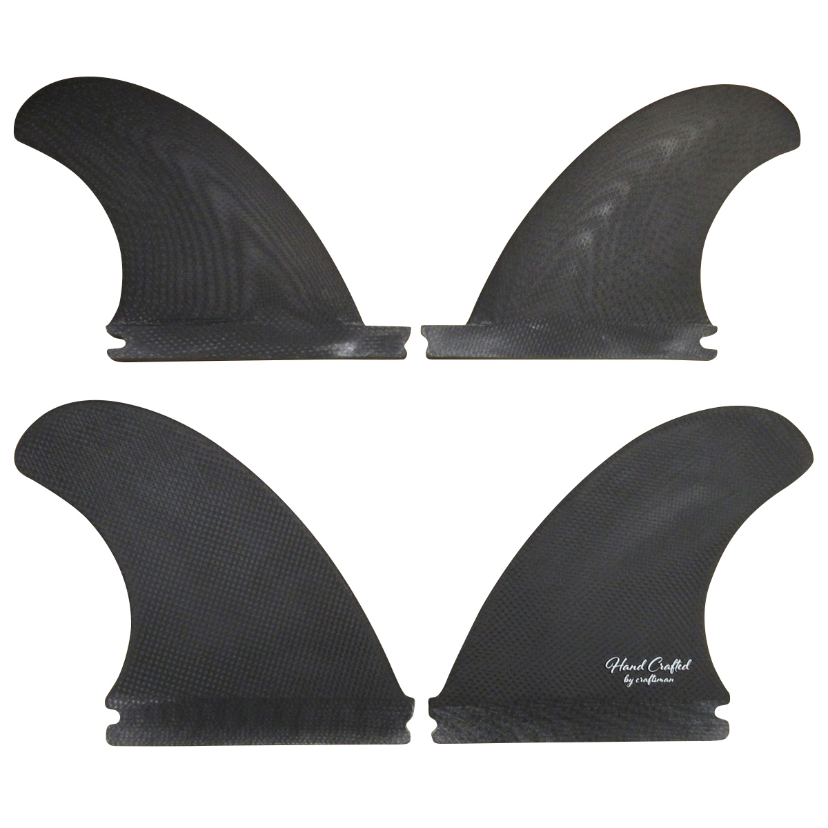 CRAFTSMAN FIN クラフトマン Quad Fins SF4 Futures. クワッドフィン VOLAN DARK BLACK オルタナティブ ショートボード ミッドレングス サーフィン 4本SET