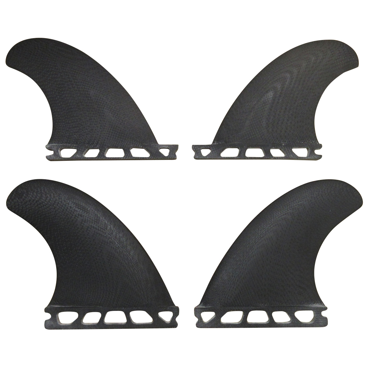 CRAFTSMAN FIN クラフトマン Quad Fins SF4 Futures. Type2 クワッドフィン VOLAN DARK BLACK オルタナティブ ショートボード ミッドレングス サーフィン 4本SET