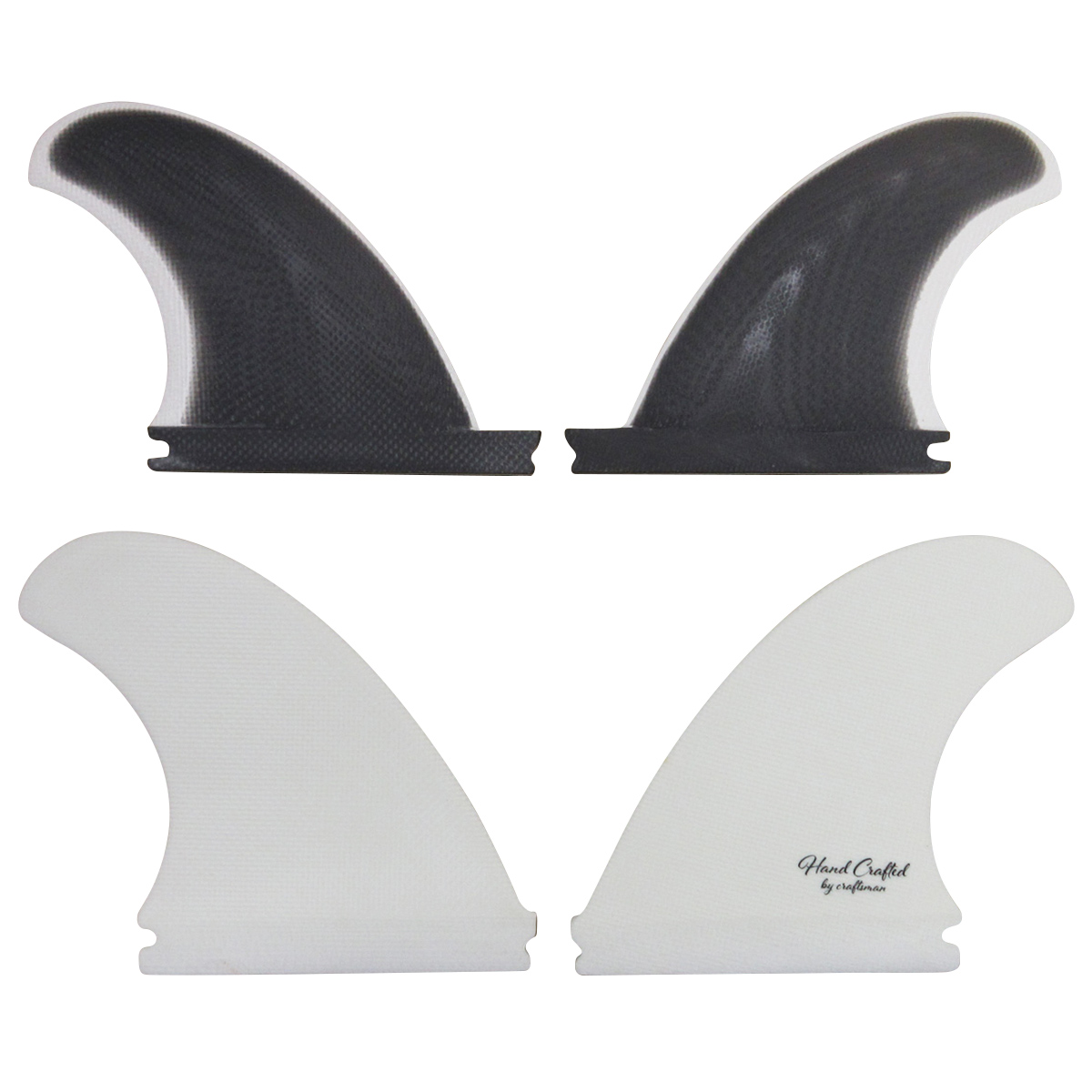 CRAFTSMAN FIN クラフトマン Quad Fins SF4 Futures. クワッドフィン VOLAN BLACK/WHITE オルタナティブ ショートボード ミッドレングス サーフィン 4本SET