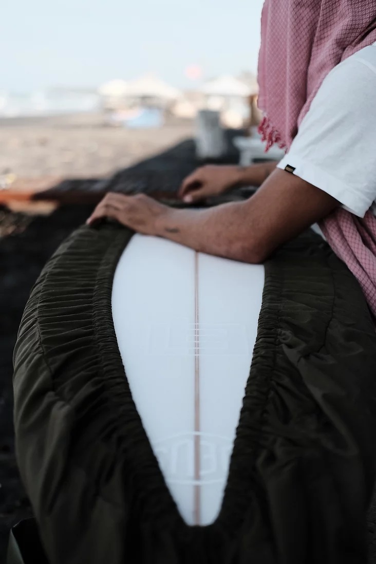 DEFORMASI デフォルマシー × SURF A BILLY 10'2" デッキカバー Baby Canvas ジャレッドメル DECK WRAP LONG ロングボード indonesian Batik Dark green