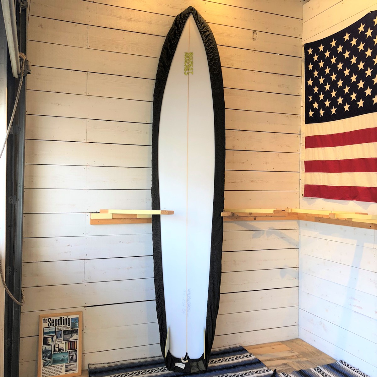 DEFORMASI デフォルマシー × SURF A BILLY 10'2" デッキカバー Baby Canvas ジャレッドメル DECK WRAP LONG ロングボード indonesian Batik Dark green