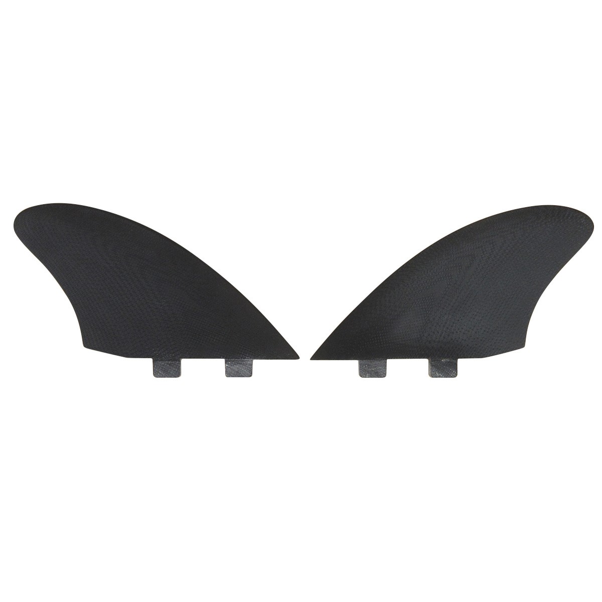 【SALE】CRAFTSMAN FIN クラフトマン Twin Fin #4 FCS レトロ キール ツイン フィン VOLAN DARK BLACK フィッシュ ブラック ヴォラン サーフィン 2本set