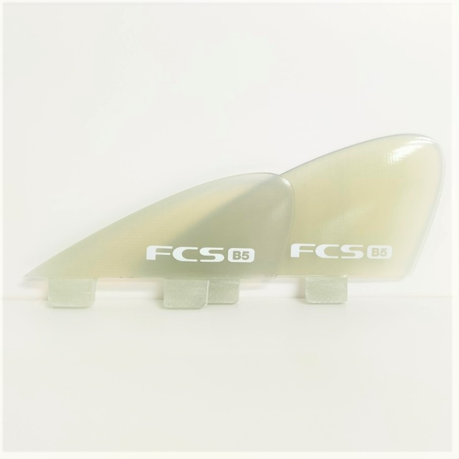 FCS FIN エフシーエス フィン B5 BONZER PG FINS 5フィンボンザー用 サイドフィン セット 4枚 XS CLEAR クリアー GLOSS FINISH サーフィン ミッドレングス
