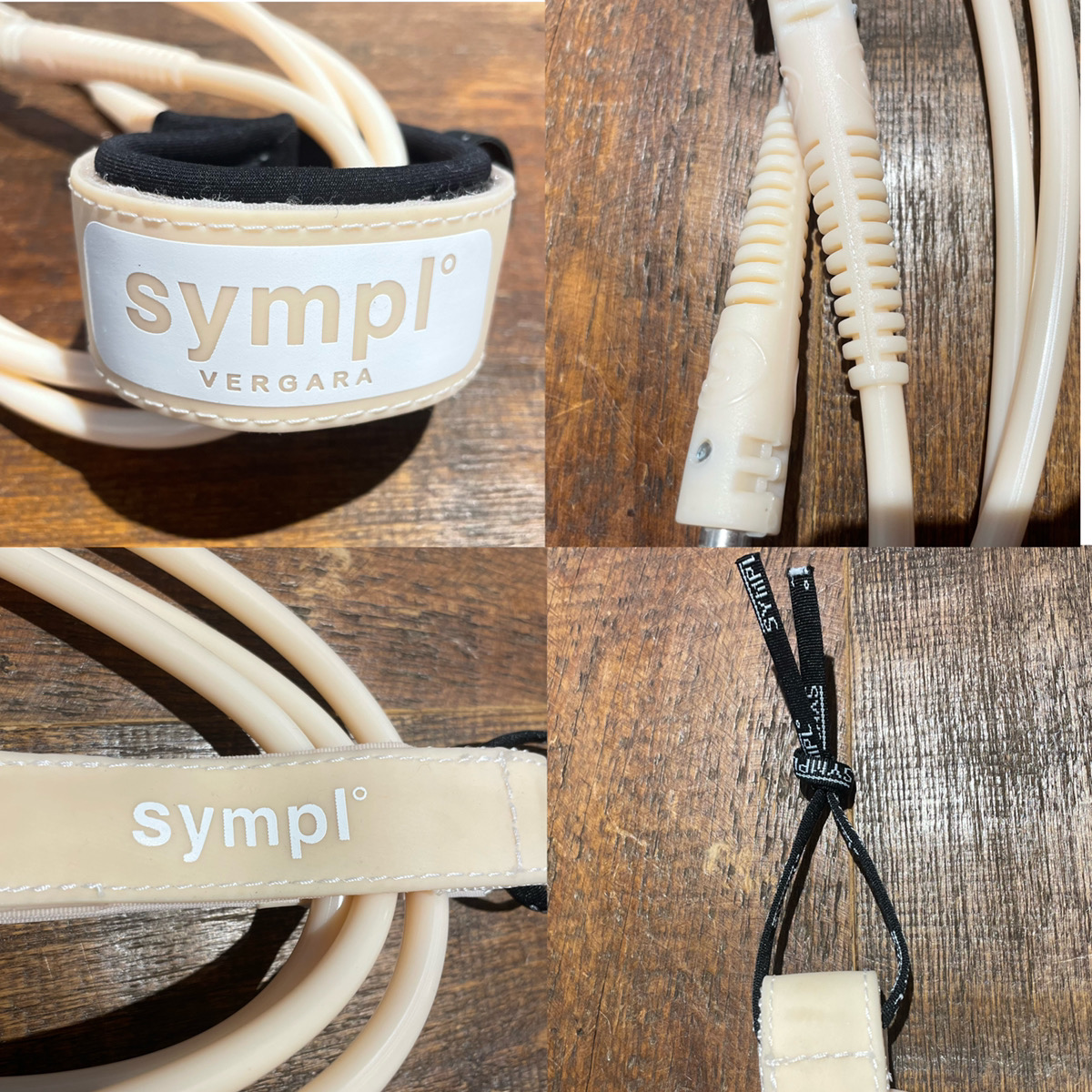 sympl° / ECO / PRO / LEASH 7ft  / Cream シンプル リーシュコード エコ プロ タイラーウォーレン サーフィン