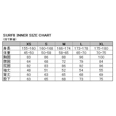 SURF8 サーフエイト マグマコアショートジョン 83F4C1 MAGMA CORE SHORT JOHN