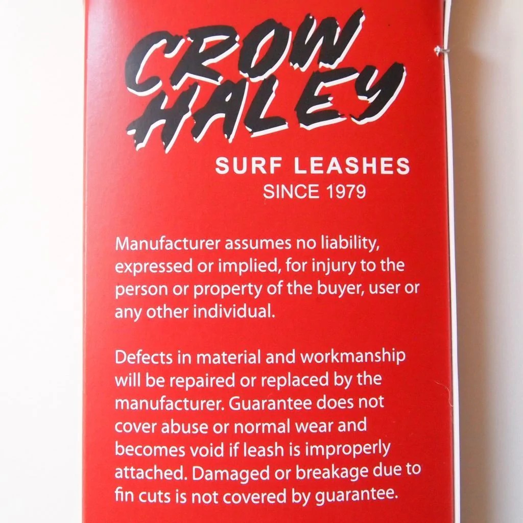 CROW HALEY リーシュコード 6ft Surf leash REGULAR ANKLE (BROWN)レギュラー 足首 DOBLE SWIVEL