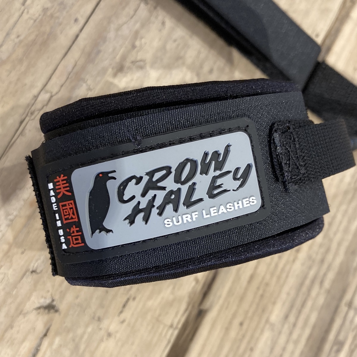 CROW HALEY リーシュコード  6ft Surf leash REGULAR (BLACK)レギュラーDOBLE SWIVEL