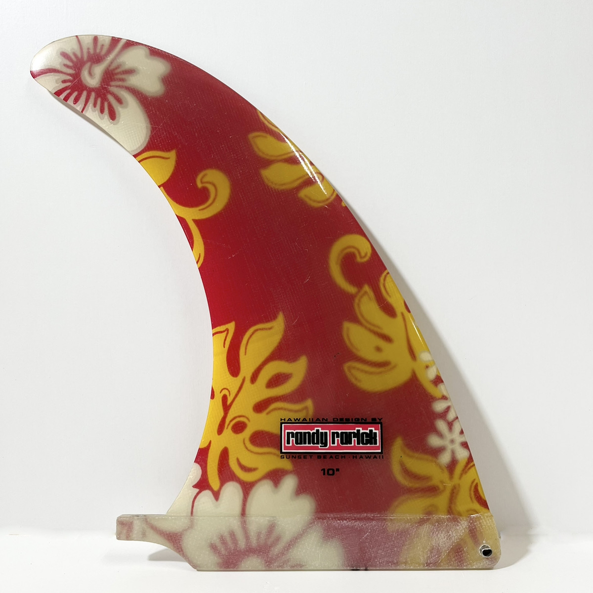 【USED FIN】HAWAIIAN DESIGN BY SUNSET BEACH・HAWAII  randy rarick 10ft 中古フィン