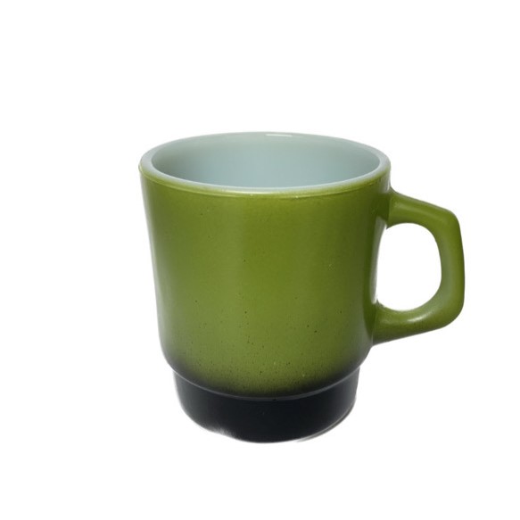 Fire King ファイヤーキング スタッキング/GREEN マグカップ コーヒーカップ カップ インテリア ヴィンテージ雑貨 生活雑貨 食器 アメリカ雑貨 アメリカンアンティーク
