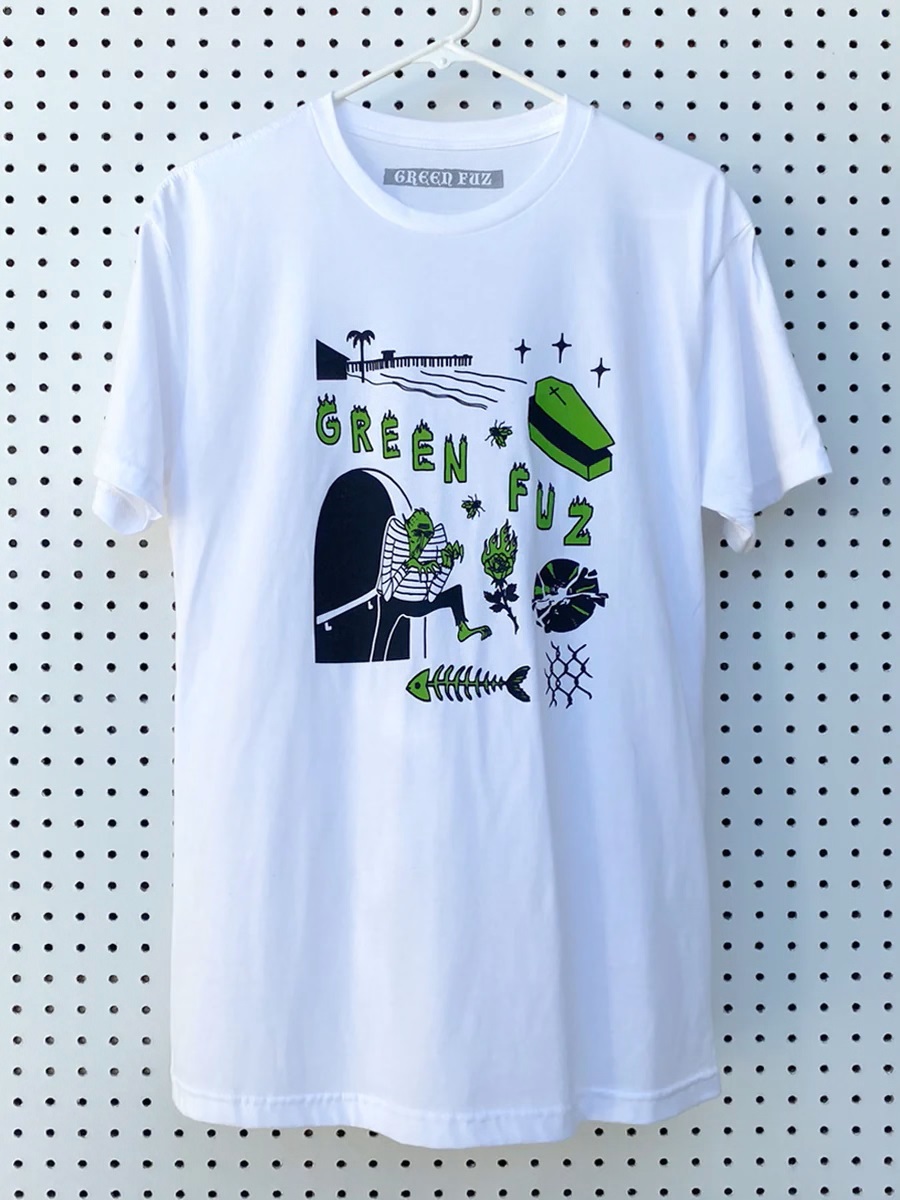 GREEN FUZ COFFIN BREAK TEE