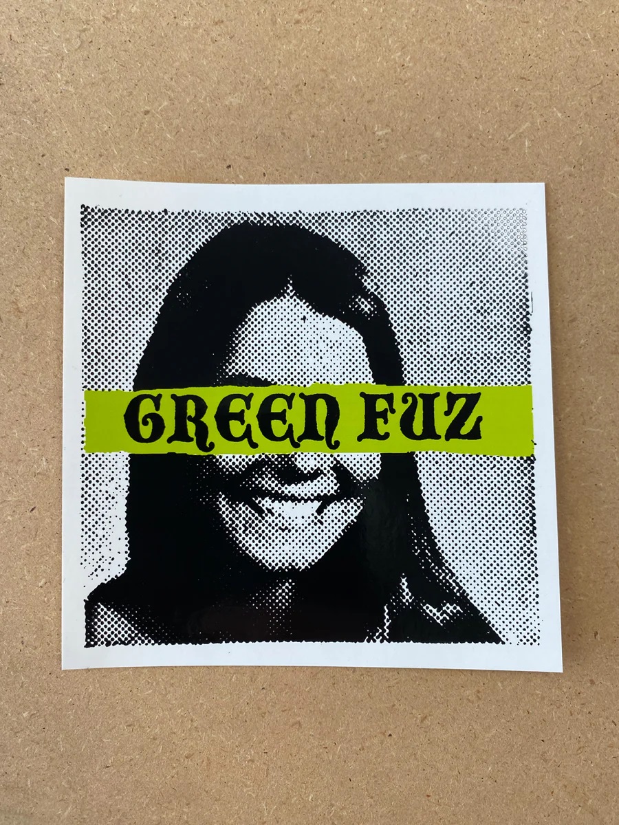 GREEN FUZ / GREEN FUZ STICKER (FACE)