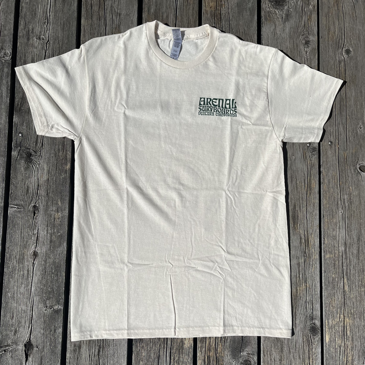 ARENAL SURFBOARDS - LOGO T-SHIRT（NATURAL）