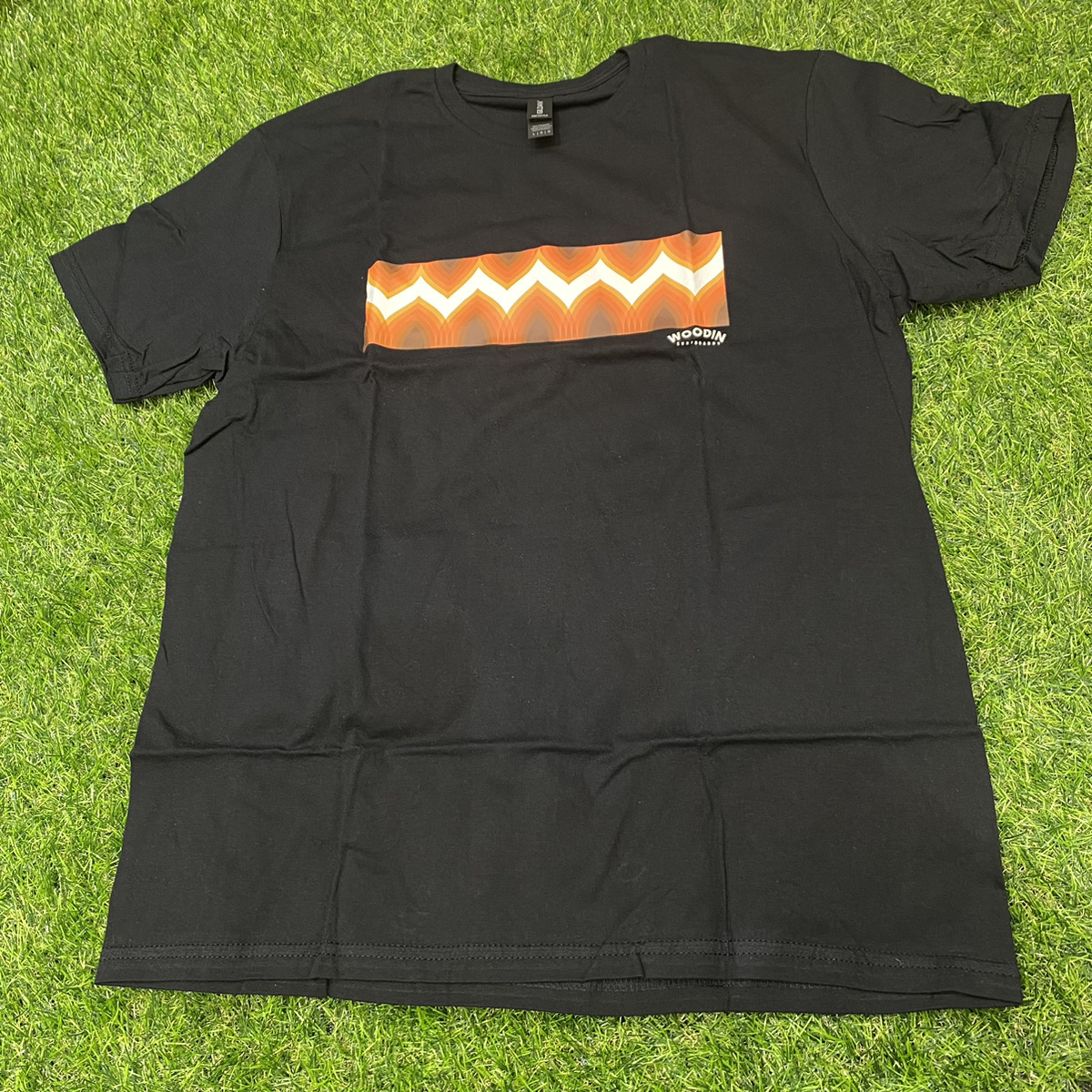 Woodin Surfboards geometric pattern Tee