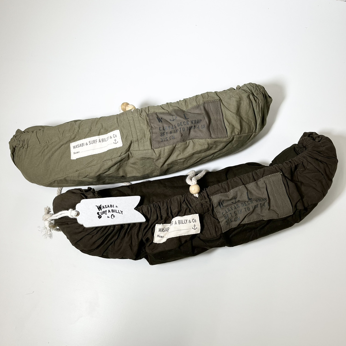 DEFORMASI デフォルマシー × SURF A BILLY WASABI Baby Canvas Deck Wrap ジャレッドメル 8'5''~ 10'4" デッキカバー ロングボード 2カラー デッキラップ サーフボードケース