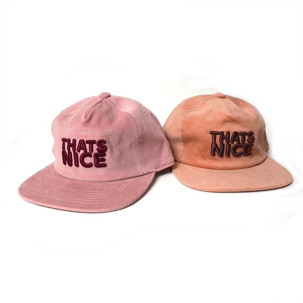 THATS NICE / CORDUROY HAT / PINK / PINK BEIGE 2color