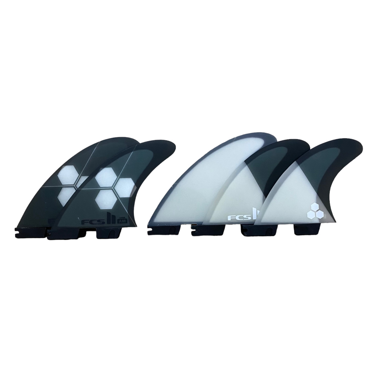 FCS2 / AM GREY PC / LARGE / TRI QUAD /  中古フィン / USED FIN