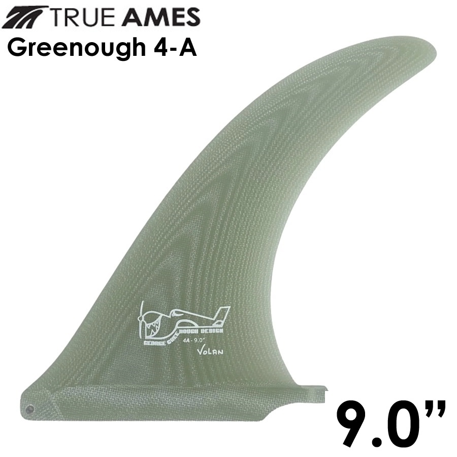 TRUE AMES グリノーフィン Greenough 4A 9.0" VOLAN トゥルーアムス フィン ロングボード センターフィン シングルフィン グリノウ 4-a サーフィン