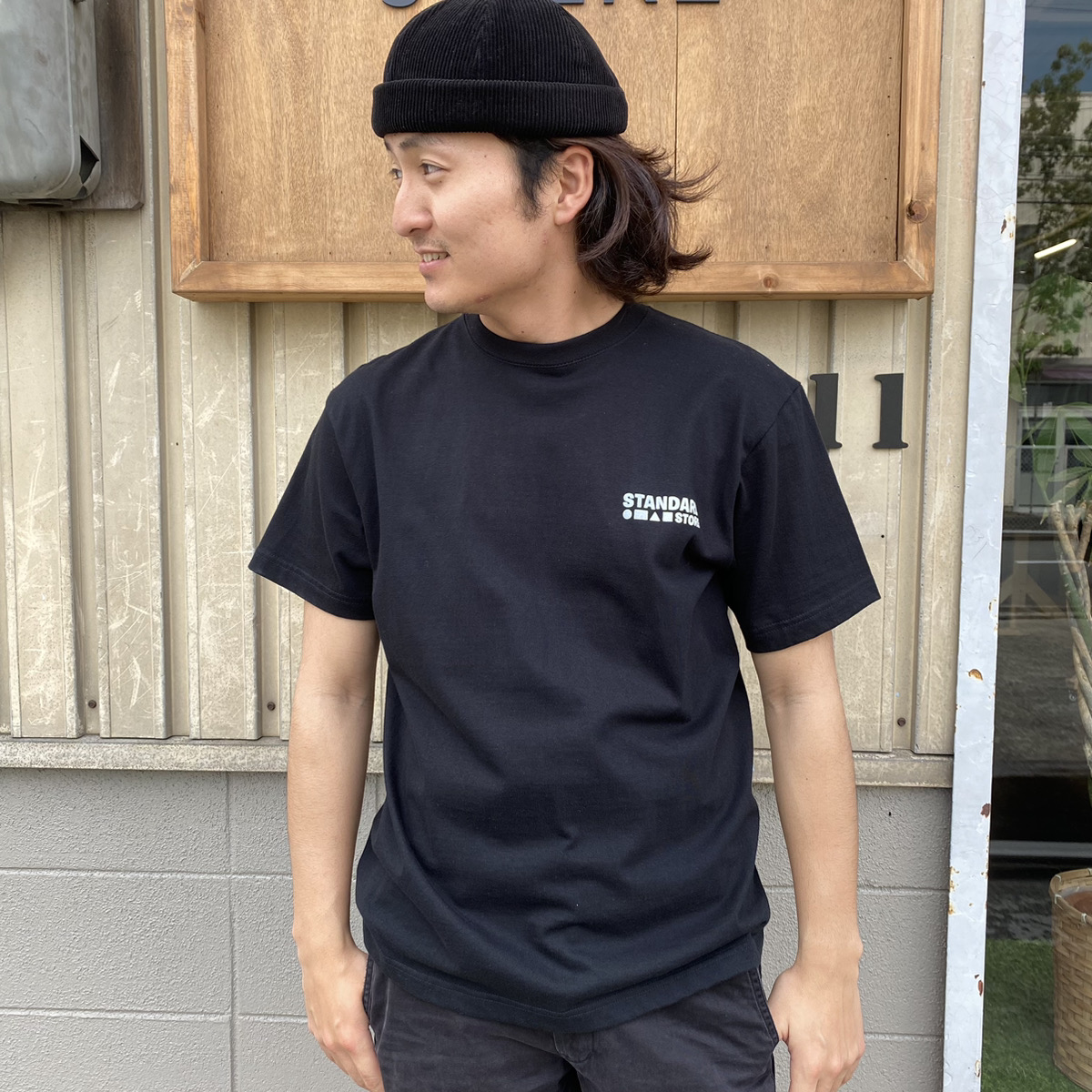 STANDARD STORE × ANDY DAVIS ORIGINAL T-SHIRT（LOGO）BLACK