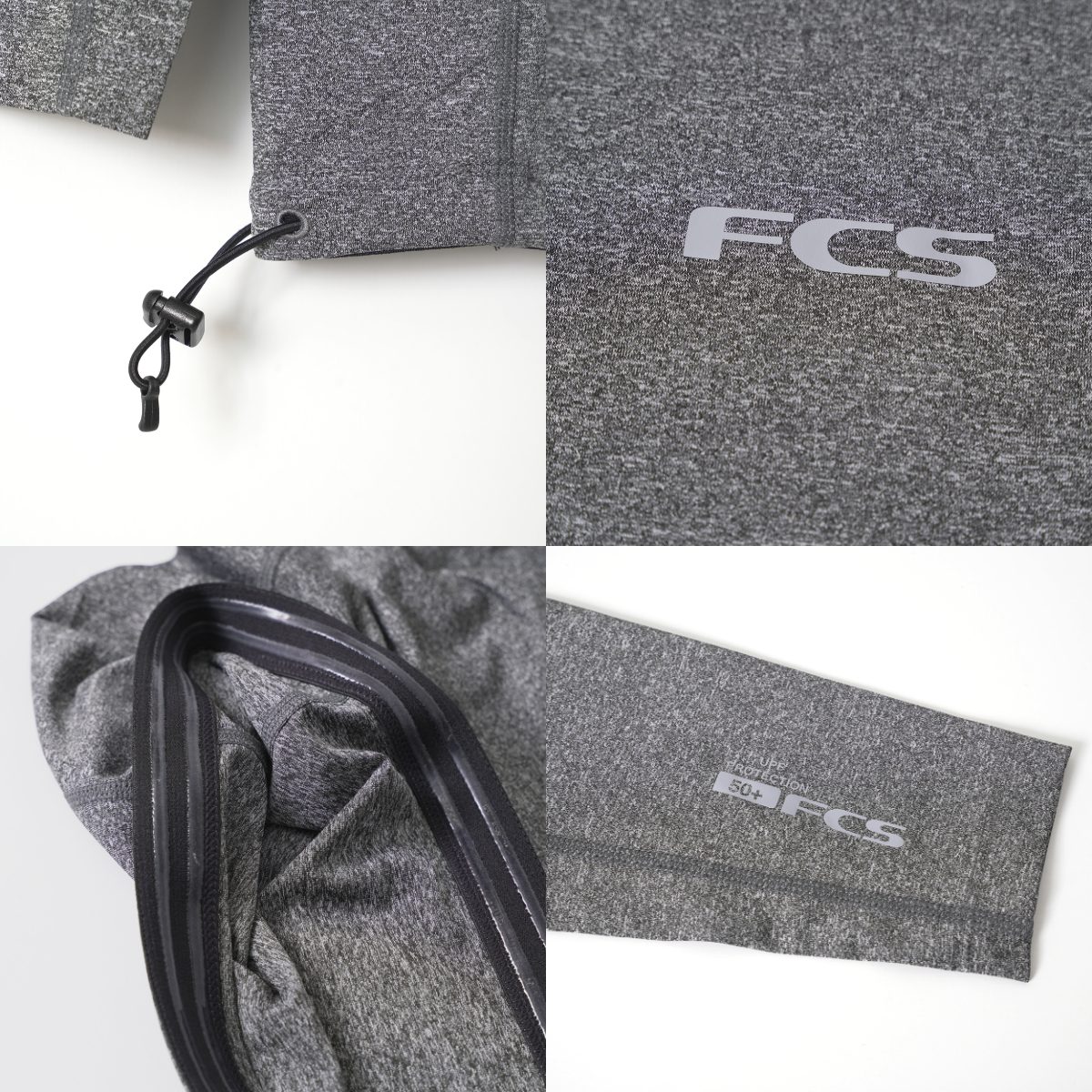 FCS ESSENTIAL LONG SLEEVE RASH GRAY ラッシュガード | USED SURF×SURF MARKET