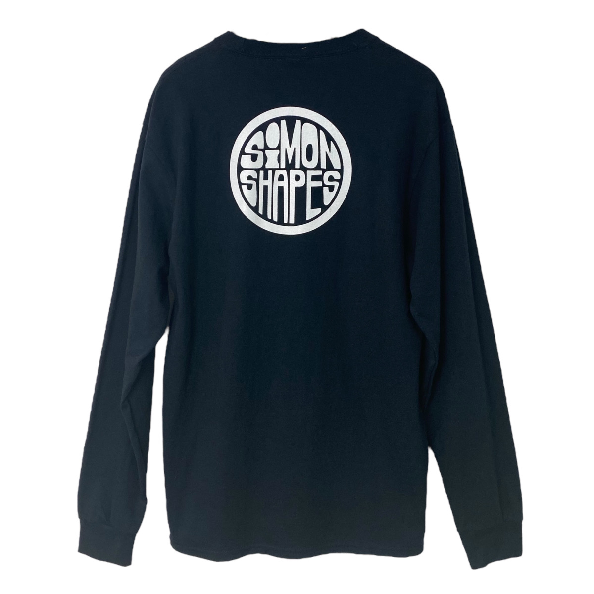 SIMON SHAPES - LONG SLEEVE LOGO T-SHIRT（BLACK）