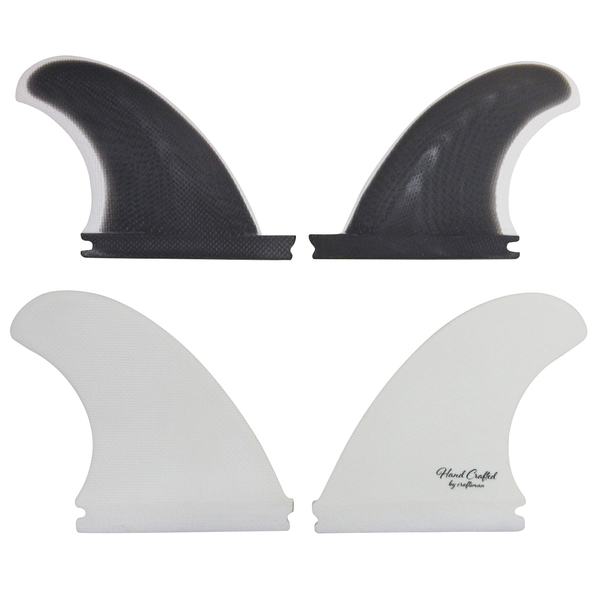 【SALE】CRAFTSMAN FIN クラフトマン Quad Fins SF4 Futures. クワッドフィン VOLAN BLACK/WHITE オルタナティブ ショートボード ミッドレングス サーフィン 4本SET