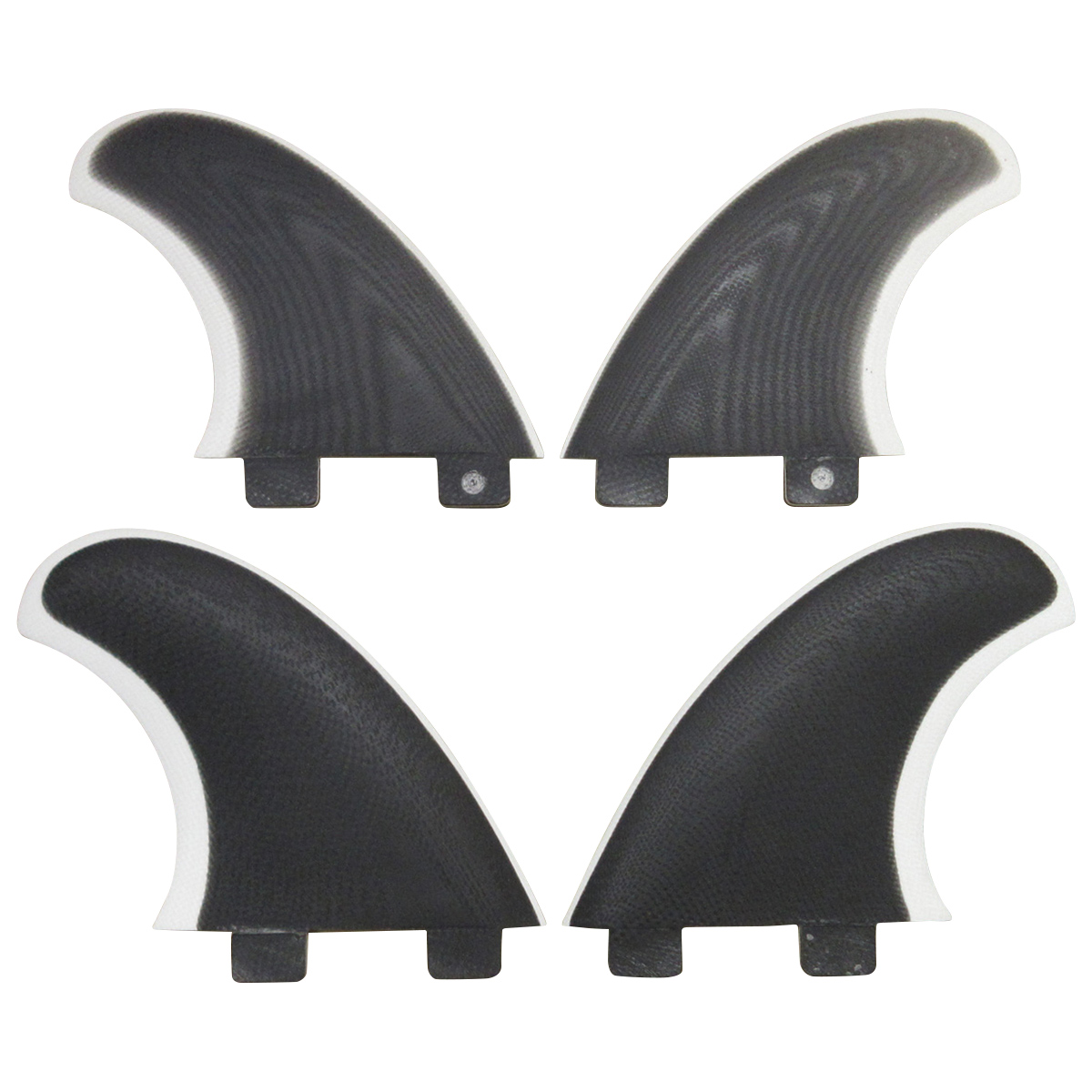 【SALE】 CRAFTSMAN FIN クラフトマン Quad Fins SF4 FCS クワッドフィン VOLAN BLACK/WHITE オルタナティブ ショートボード ミッドレングス ヴォラン サーフィン 4本SET
