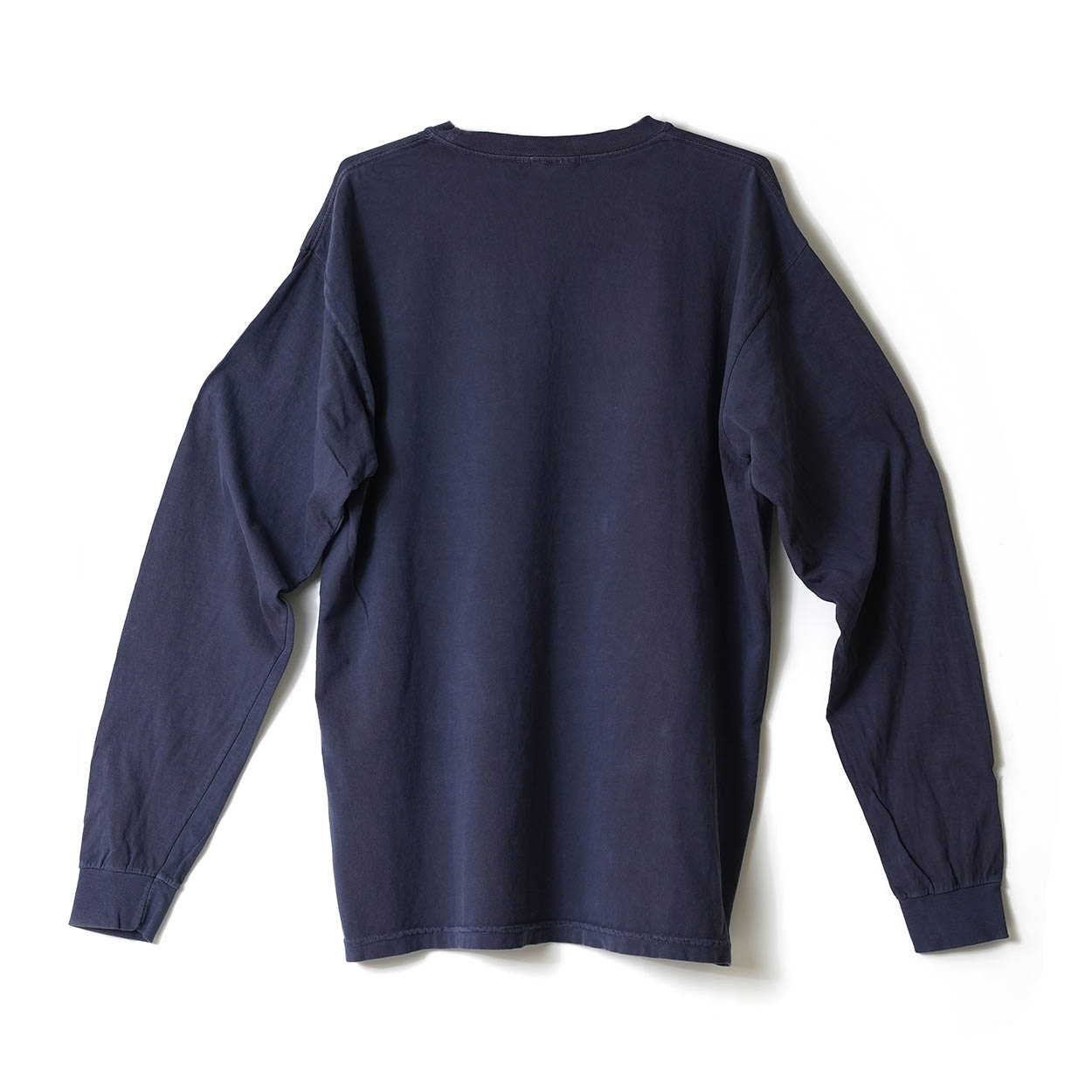 WOODIN LS T-Shirts Navy 胸ロゴ