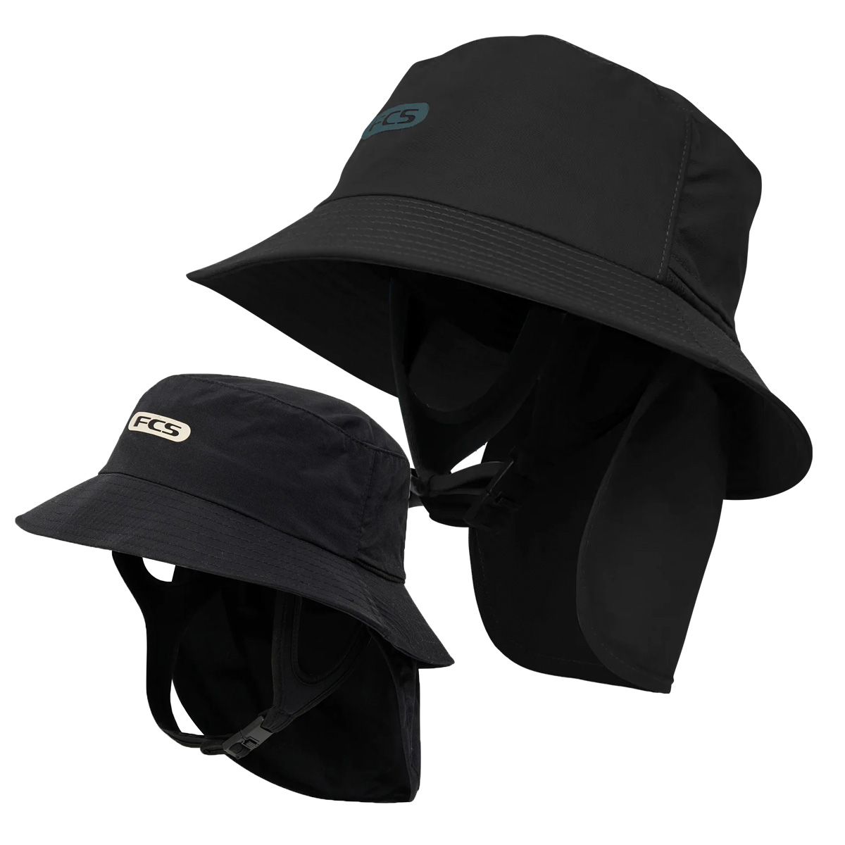 FCS エフシーエス サーフハット バケットハット NEW SEASON DESIGN ESSENTIAL SURF BUCKET HAT アウトドア サーフィン 帽子 ブラック