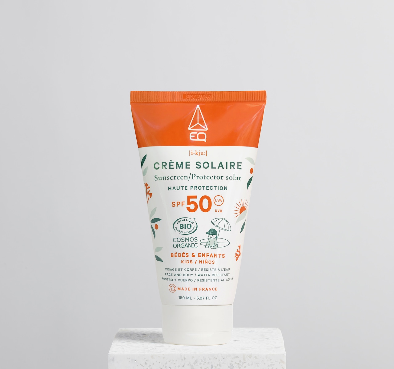 海用日焼け止め サンスクリーンベビー&キッズSPF50 150ml UV クリーム  耐水性 サーフィン オーガニック 保湿