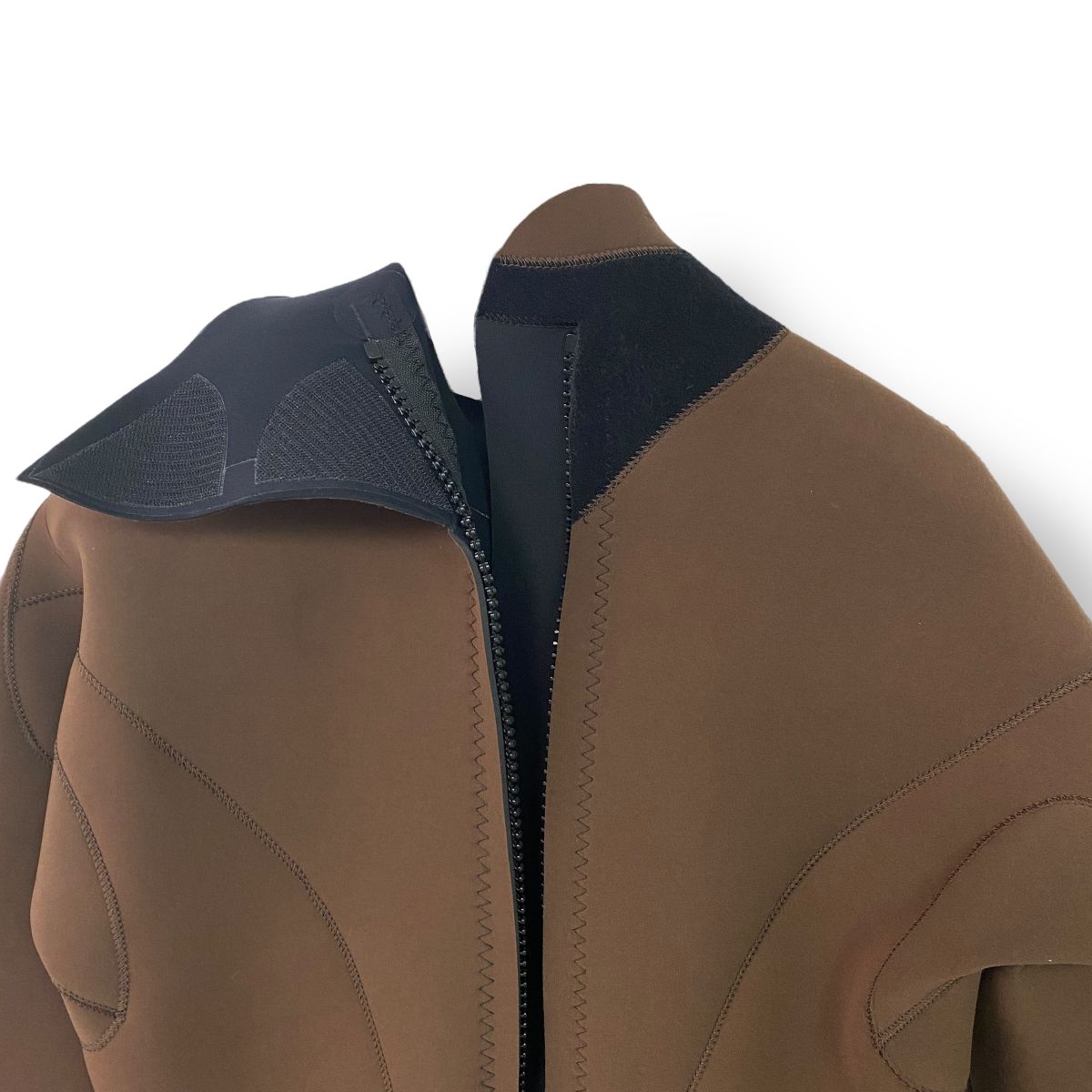 【1点限り / 180N / カスタム仕様】CRAFTSMAN WETSUITS 2mm LONG SLEEVE SPRING BACKZIP JERSEY Black×Brown 2ミリ ロンスプ オールジャージ―