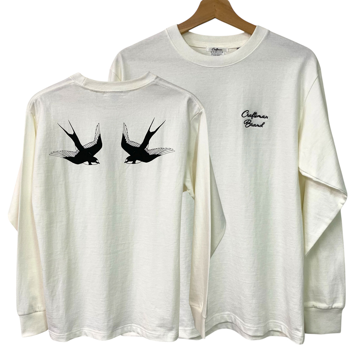 CRAFTSMAN BRAND × Bisho /  Long Sleeve T-shirts / USAコットン / 刺繍ロゴ