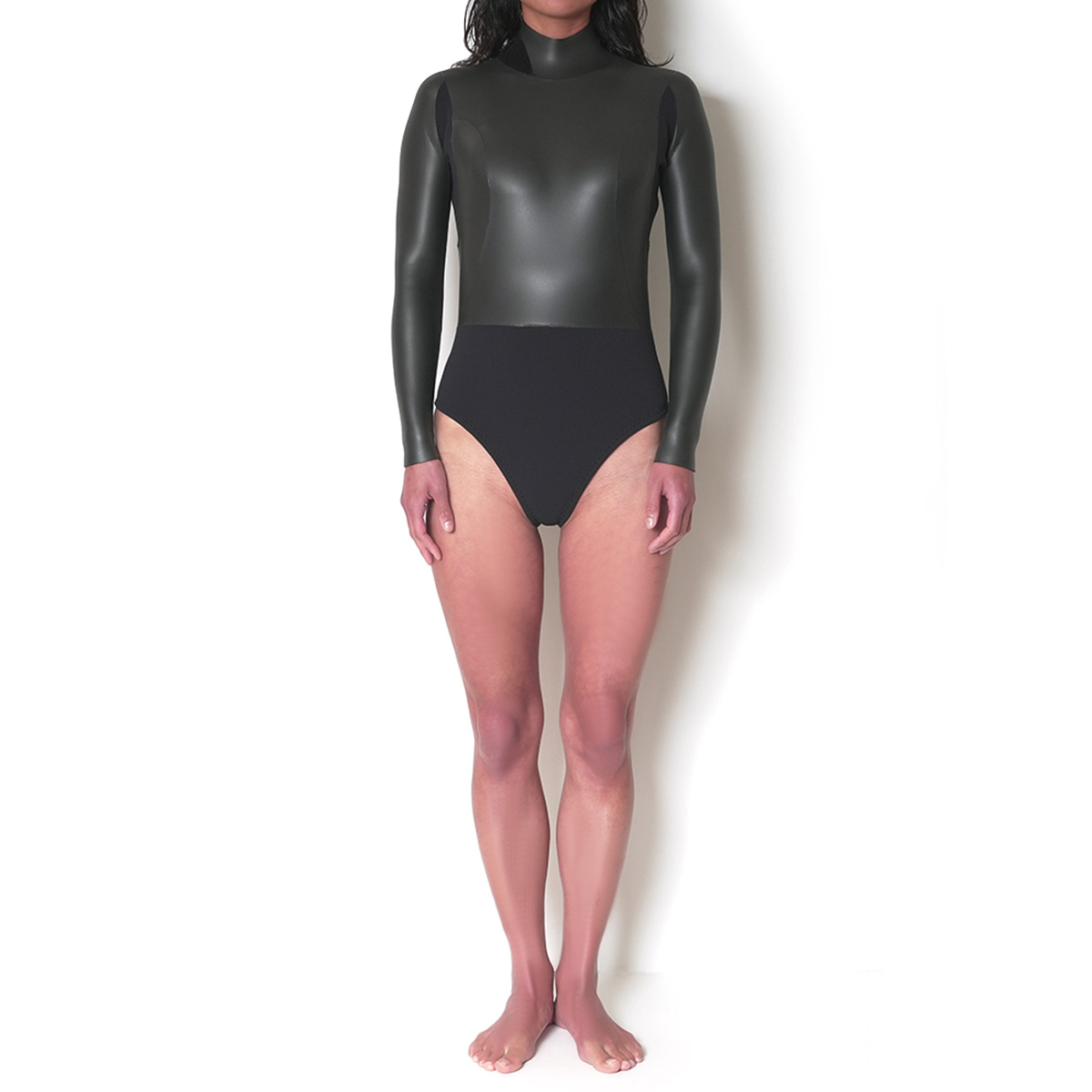 【受注生産】CRAFTSMAN WETSUITS 2mm LADIES` LONG SLEEVE SPRING HIGH-LEG BACK ZIP FLAT SKIN 2ミリ レディースロンスプ ハイレグカット フラットスキン