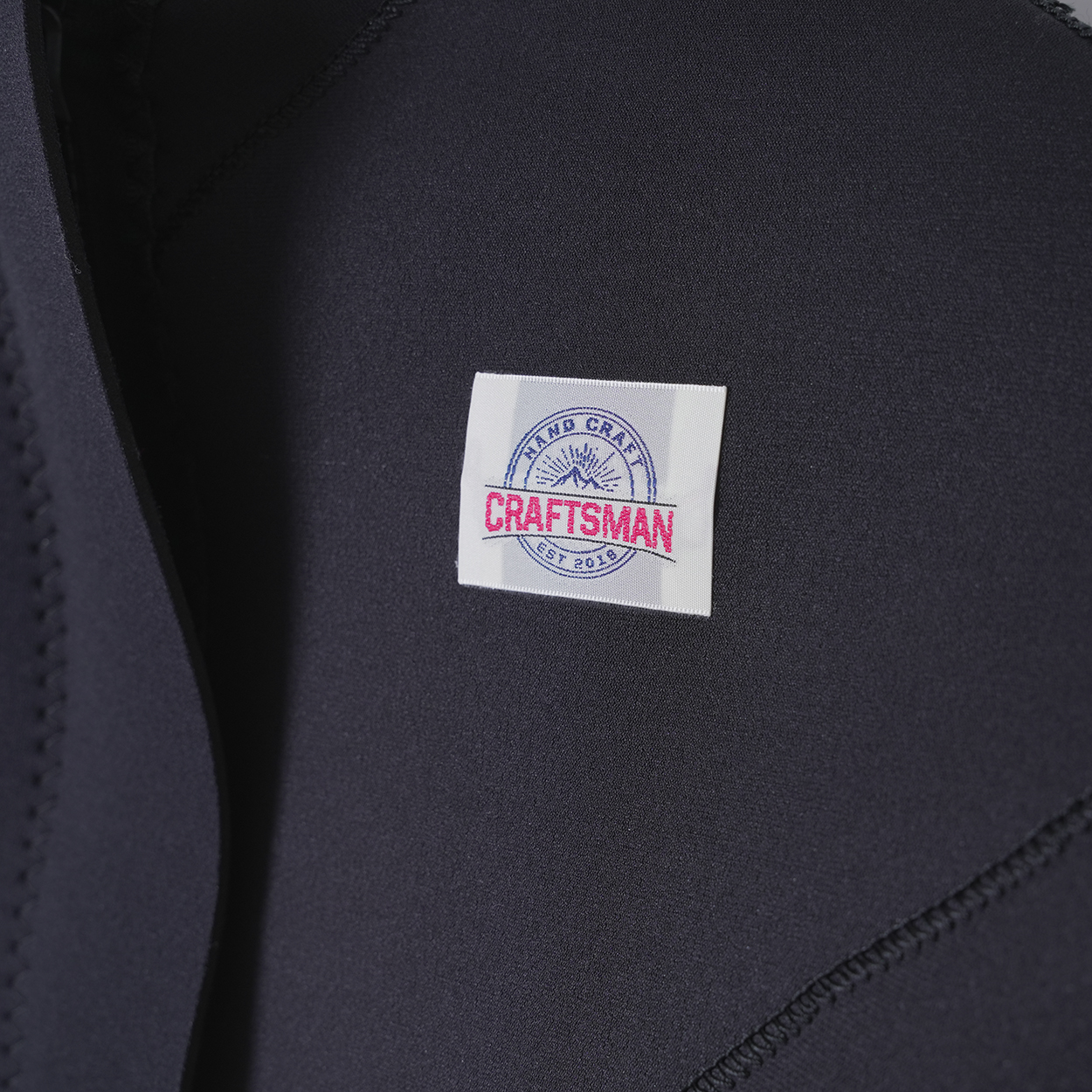 【受注生産】CRAFTSMAN 2mm LONG SLEEVE SPRING BACKZIP FLATSKIN ロンスプ バックジップ ウエットスーツ フラットスキン ンスプ ラバー  サーフィン 日本製