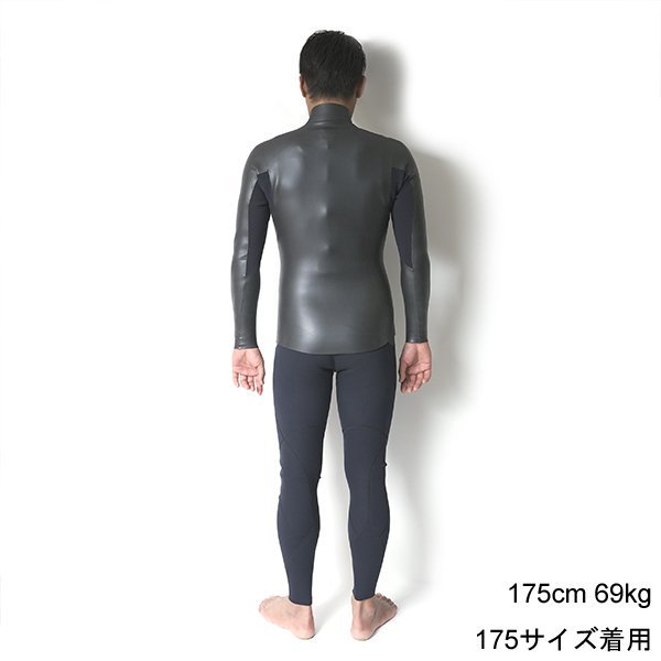 【受注生産】CRAFTSMAN WETSUITS 2MM 長袖タッパー フロントジップ ロングスリーブジャケット フラットスキン ラバー クラシック 日本製
